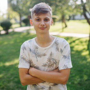 Vlad, 16, a refugee of the war in Ukraine